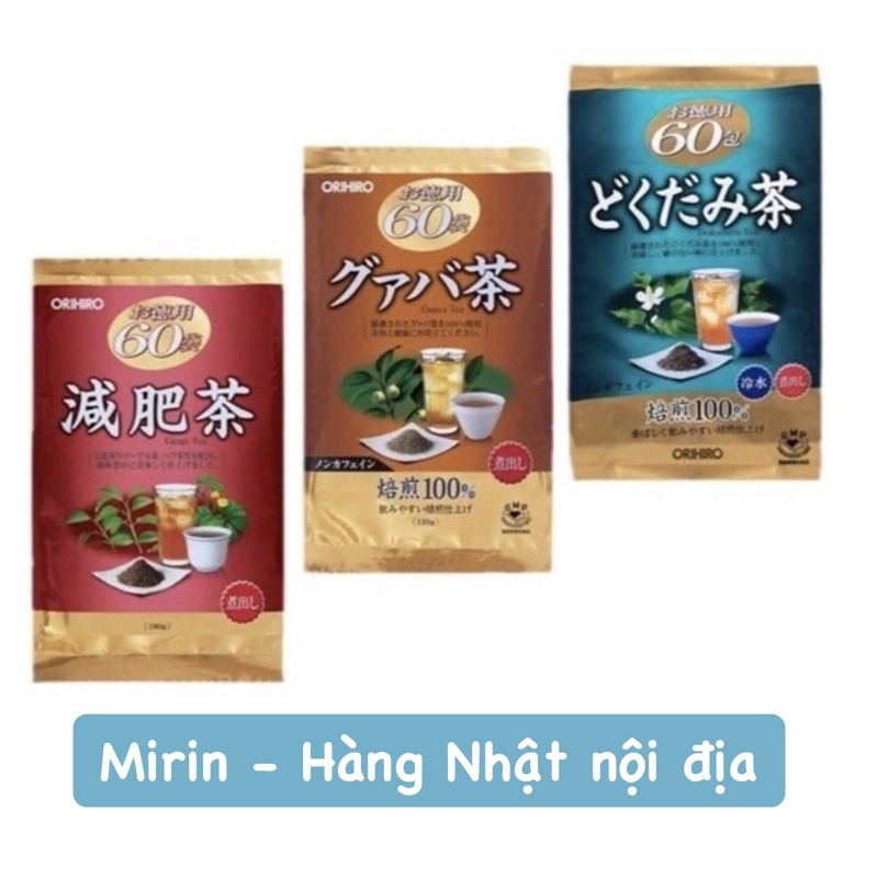 Trà giảm mỡ bụng GENPI Tea ORIHIRO/ Trà diếp cá ORIHIRO 60 gói Nhật Bản/ Trà #orihiro