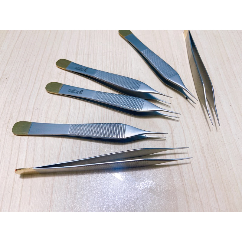 Nhíp Adson có mấu nhỏ, nhíp gắp chỉ , kẹp phẫu tích Germany Stainless Steel