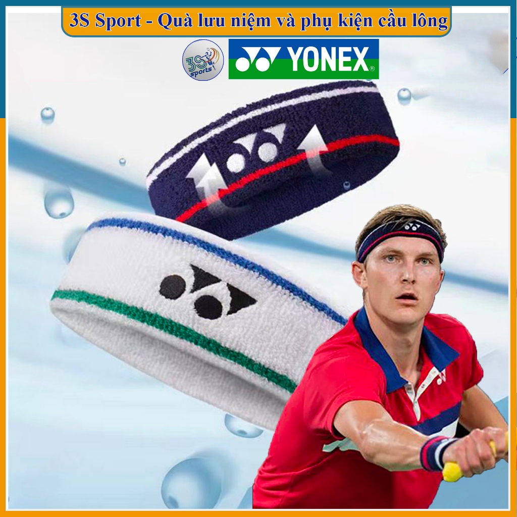 Băng chặn mồ hôi cầu lông đầu, headband Yonex AC175