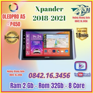 Màn hình android oledpro a5 _ p450 theo xe xpander 2018_2021 kèm dưỡng 9 inch +10 inch jack nguồn zin.