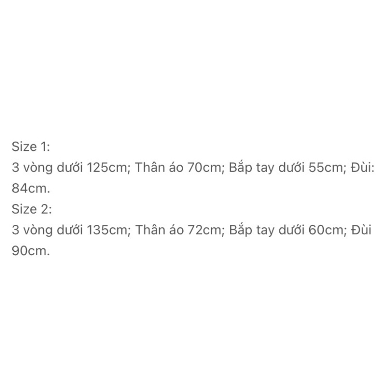 Set quần áo bigsize tay dài 60-95kg