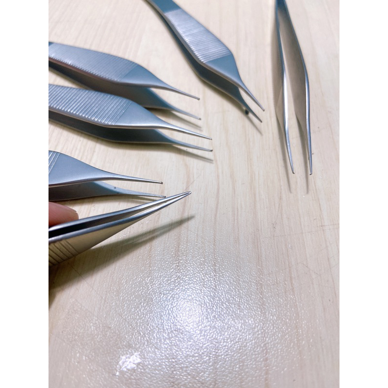 Nhíp Adson có mấu nhỏ, nhíp gắp chỉ , kẹp phẫu tích Germany Stainless Steel