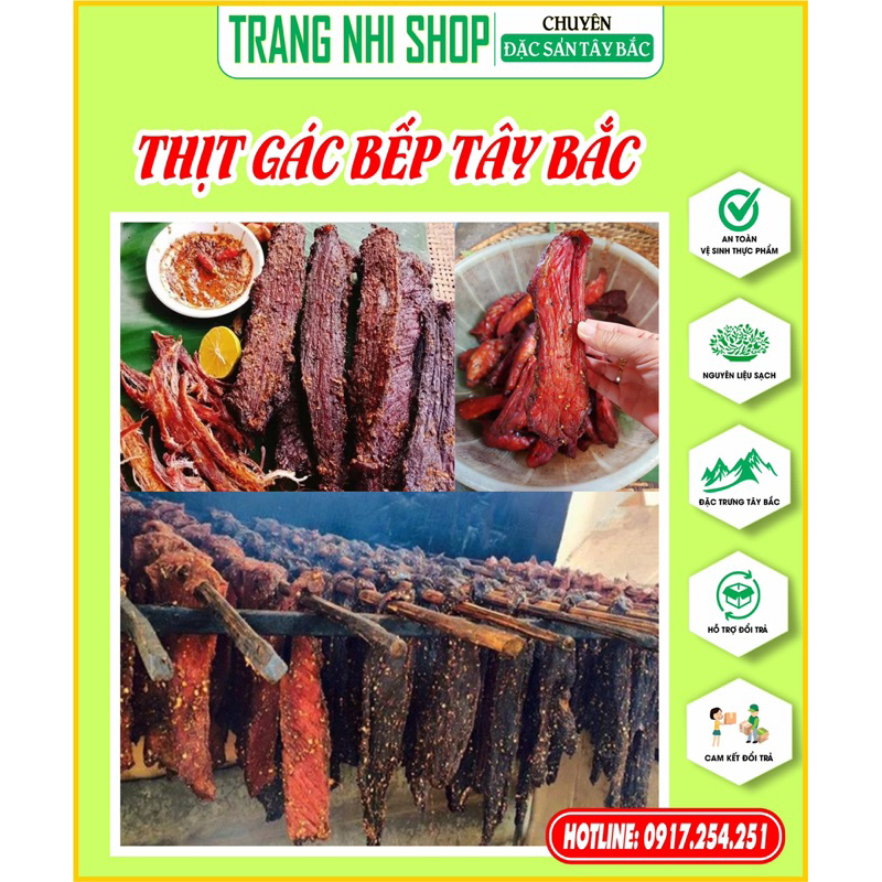 Thịt gác bếp Tây Bắc
