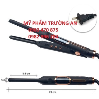 Máy duỗi tóc nam nữ, tóc tém, máy uốn tóc nam nữ bản nhỏ cao cấp có chỉnh nhiệt bản kẹp 1cm