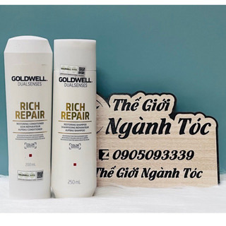 Dầu dầu gội xả goldwell rich repair phục hồi tóc hư tổn
