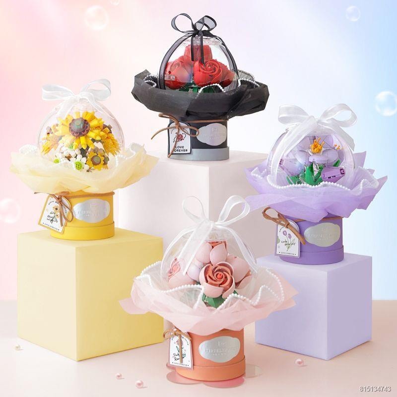 Bộ lắp ráp mô hình lẵng hoa, bó hoa sáng tạo