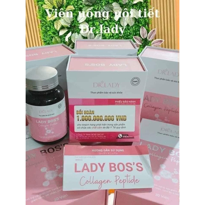 Viên uống Nội Tiết Tố Lady Boss Dr Lady trắng da, mờ thâm nám, tàn nhang