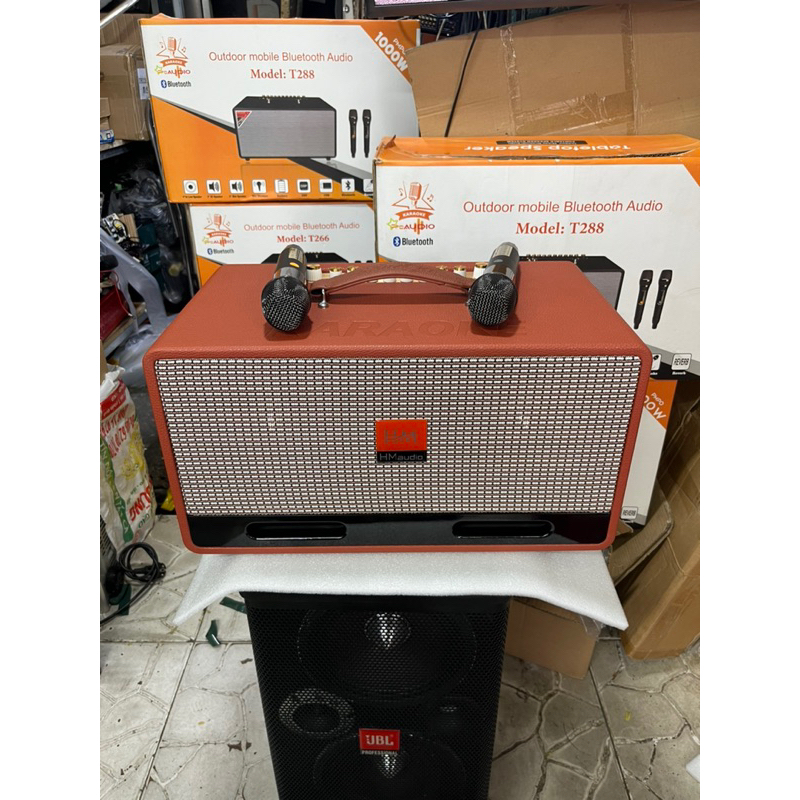 LOA XÁCH TAY 2 BASS 16 MINI ECHO REVERB NGHE NHẠC KARAOKE CỰC HAY