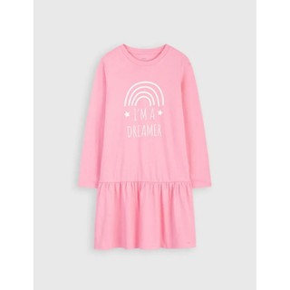 Váy cotton dài tay bé gái Canifa