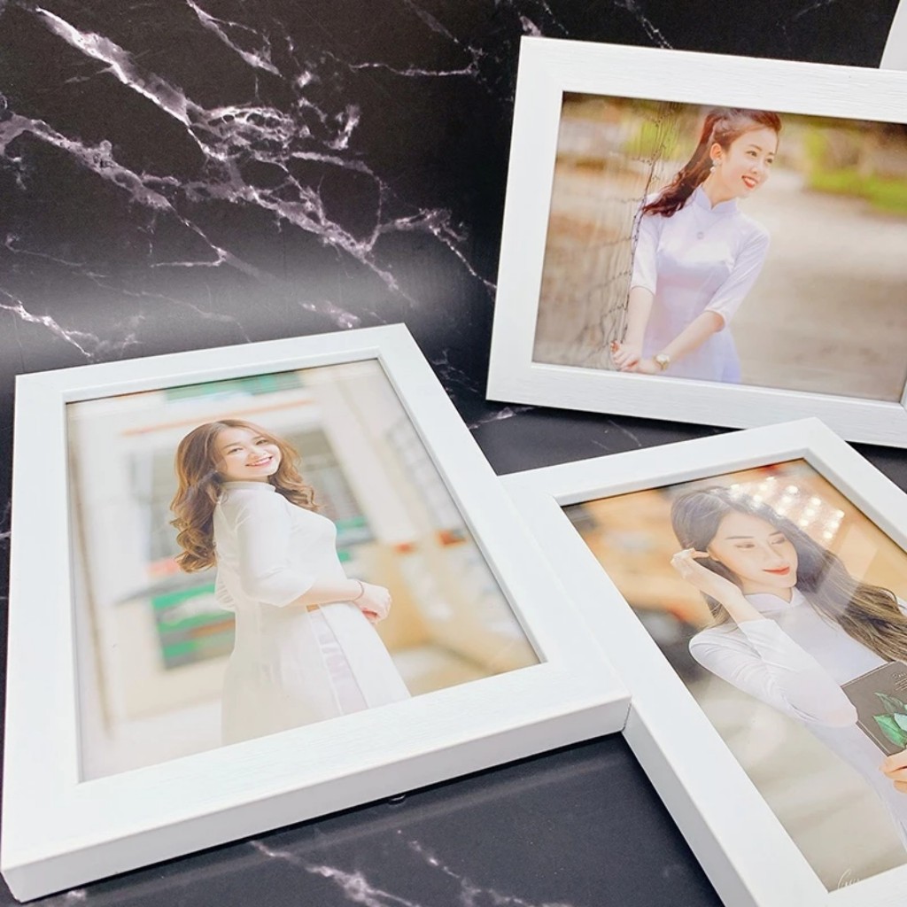 Khung Ảnh Kích Thước 15x21cm để bàn hoặc treo tường Mặt mica_Tặng kèm chân chống hoặc đinh treo