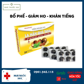 Viên ngậm ho la hán quả không đường tana hộp 24 viên