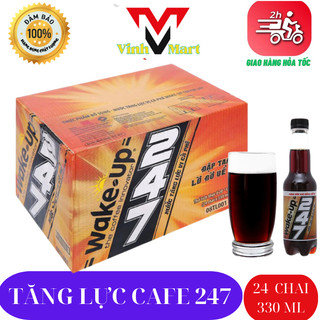 Tăng lực cafe wake up 247 thùng 24 chai 330 ml