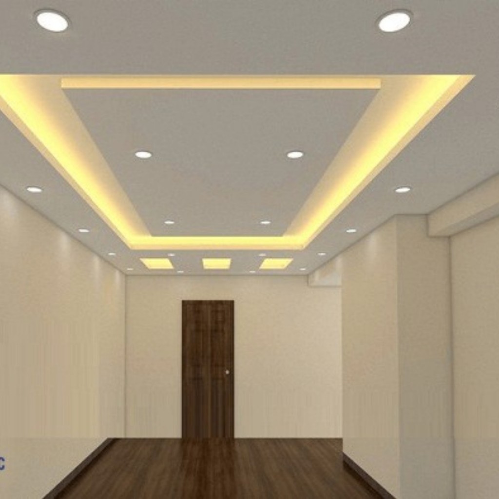 Đèn Led Âm Trần 7W 3 Chế Độ Màu Viền Bạc , Viền Vàng , Đèn downlight phi 90