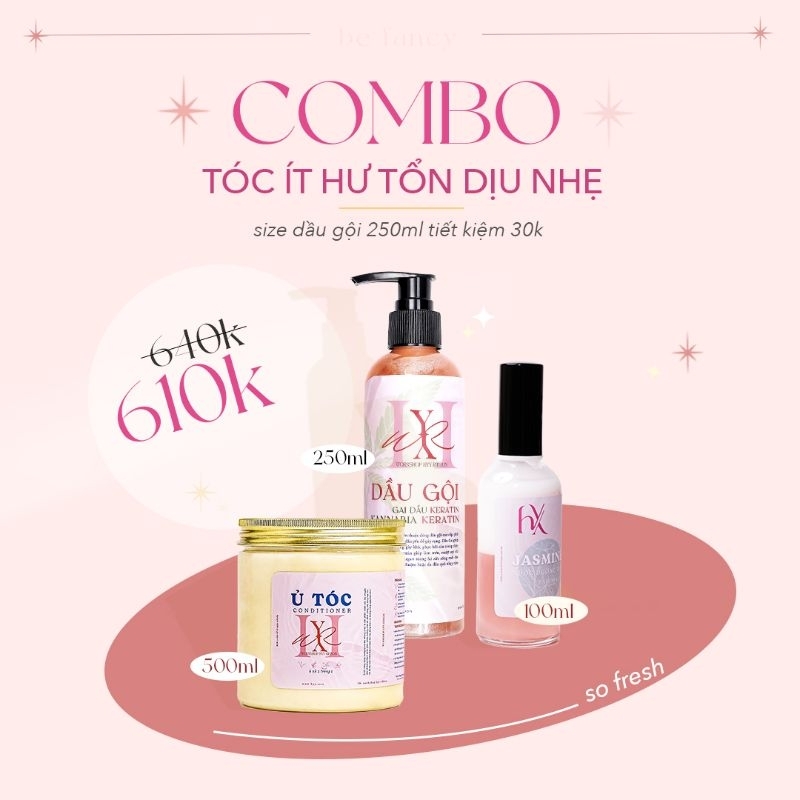 ( COMBO TIẾT KIỆM ) BỘ CHĂM SÓC TÓC TĂNG ĐỘ MỀM MƯỢT DỊU NHẸ PHÙ HỢP DA ĐẦU NHẠY CẢM HYY