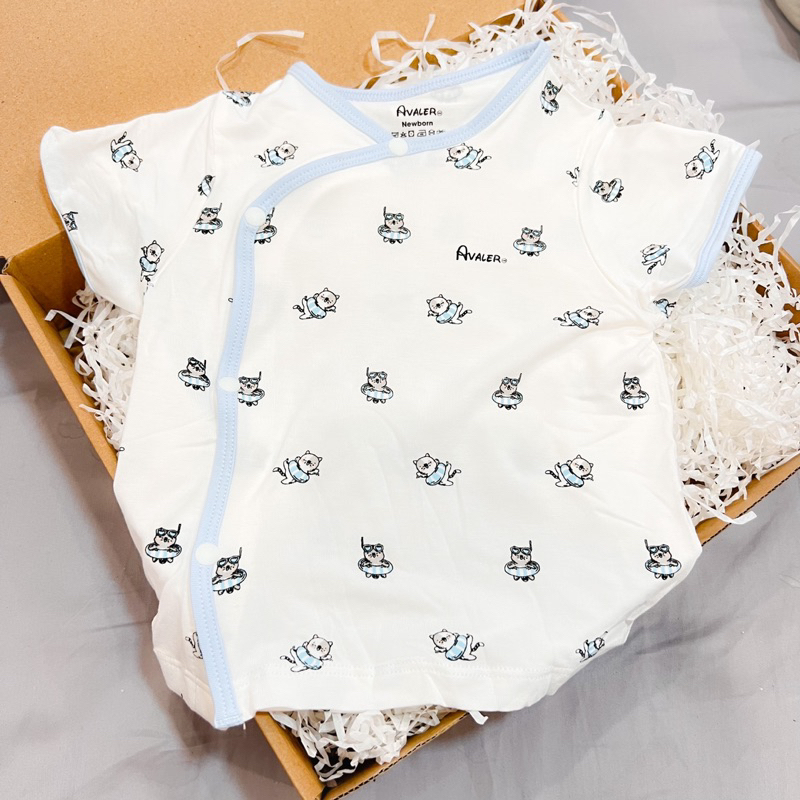 Áo rời cộc tay cho bé sơ sinh 3-7kg chất liệu sợi tre mềm mát mẫu mới chính hãng Avaler