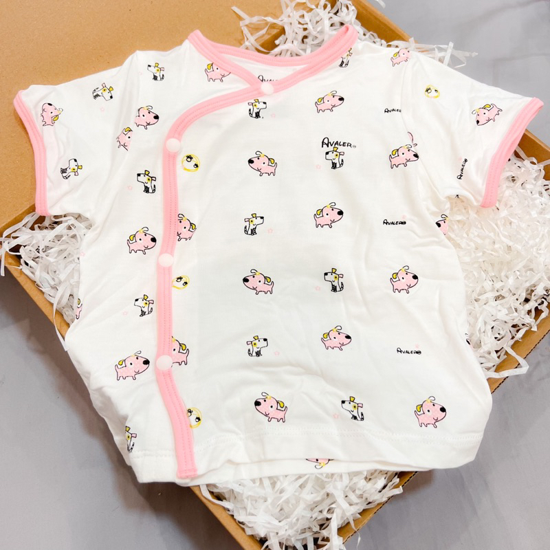 Áo rời cộc tay cho bé sơ sinh 3-7kg chất liệu sợi tre mềm mát mẫu mới chính hãng Avaler