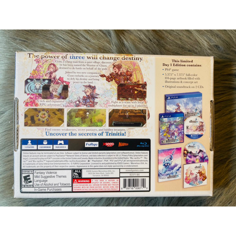 Đĩa Game PS4/PS5 : Trinity Trigger - Day 1 Edition
