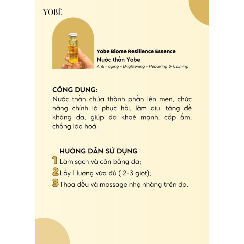 Tinh Chất Nước Thần Yobe Esilence Essence 20ml và 120ml