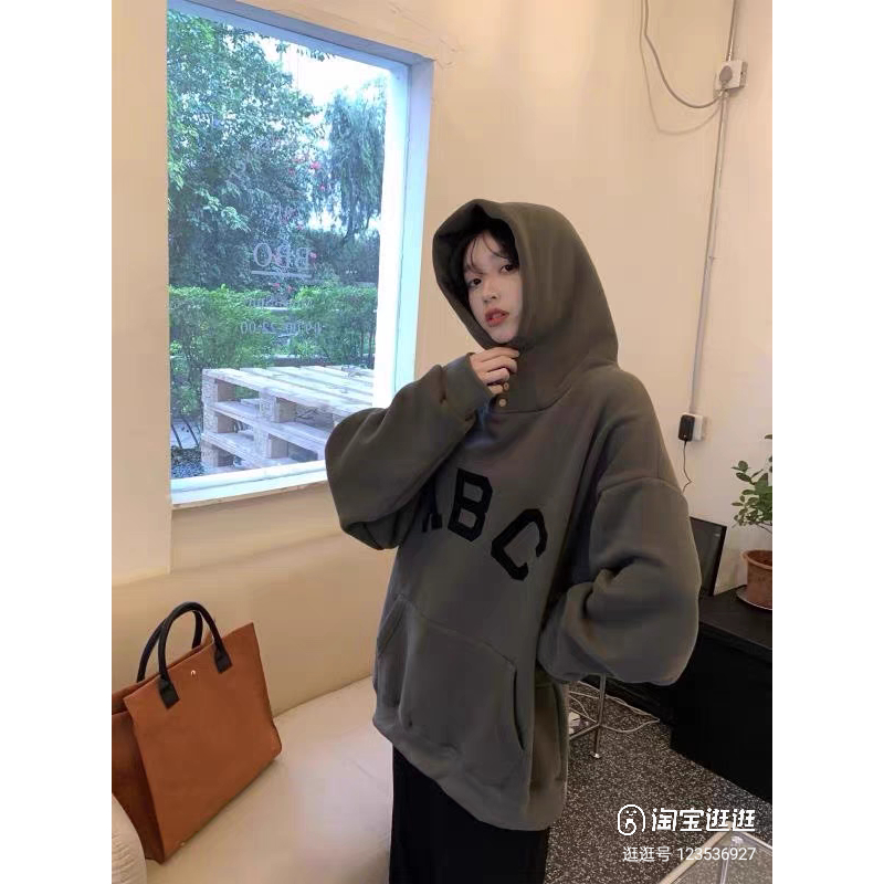 Áo hoodie nỉ ngoại nam nữ không xù kết hợp họa tiết in dập abc cao cấp Bảo Đăng.