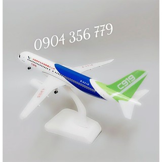 Máy bay mô hình tĩnh Comac C919 20cm có bánh xe