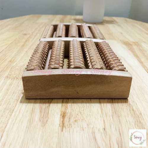 Bàn Lăn Chân Gỗ Massage, Dụng Cụ Massage Chân Bằng Gỗ, Bàn Lăn 5 Hàng Nhỏ Gọn Tiện Lợi