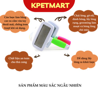 Lược Chải Lông Cho Chó Mèo Cán Su - Lược Chải Lông Chó Mèo - KPETMART