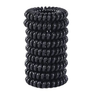 SET 2  Dây Cột Tóc Lò Xo Đen [Size Lớn 5.5 cm và nhỏ 3cm]