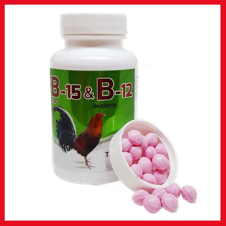 Dinh dưỡng nuôi gà đá tăng bo B15 B12, hủ 100 viên, nhập khẩu Mỹ chính hãng