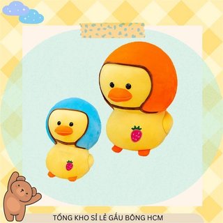 Gấu Bông Vịt Con Đội Nón Bảo Hiểm Siêu Cute