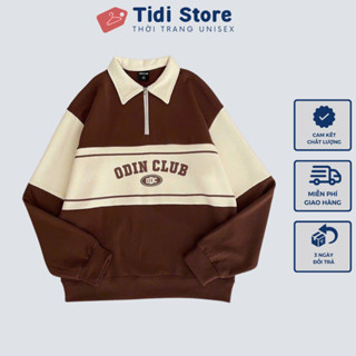 Áo sweater polo có cổ nam nữ vải nỉ bông khóa kéo dày dặn kiểu dáng trẻ trung hot trend SW25