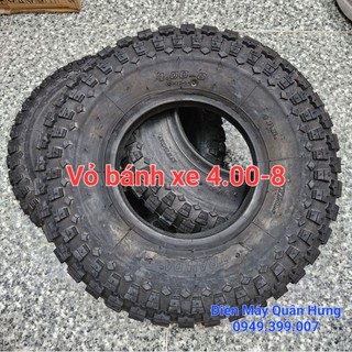 Vỏ bánh xe rùa 4.00-8 trần đà