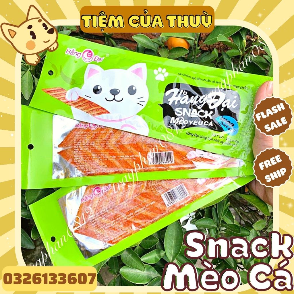 SET 10 Gói Mèo Yêu Cá Hằng Đại, Snack Cay Cay Cổng Trường, đồ ăn vặt nội địa, Tiệm Ăn Vặt Thuỳ Bùi