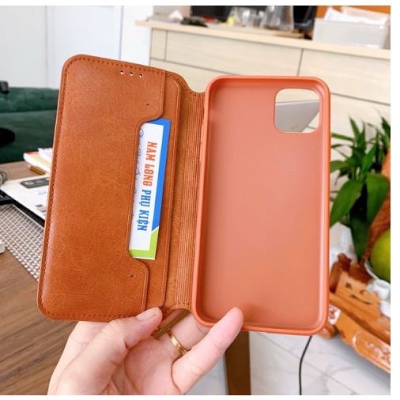 Bao da Xundd dạng ví da mềm cho iPhone 14,14 Plus,14 Pro,14 Pro max có ngăn cài thẻ tiện lợi