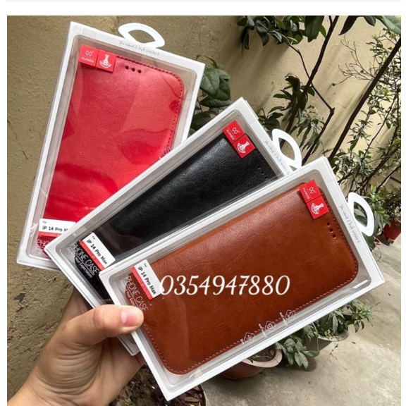 Bao da Xundd dạng ví da mềm cho iPhone 14,14 Plus,14 Pro,14 Pro max có ngăn cài thẻ tiện lợi