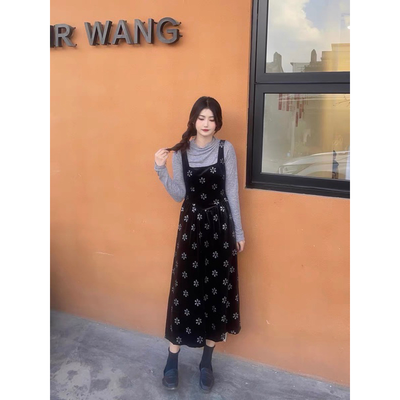 - Set áo váy cổ điển phong cách Pháp thu đông 2023