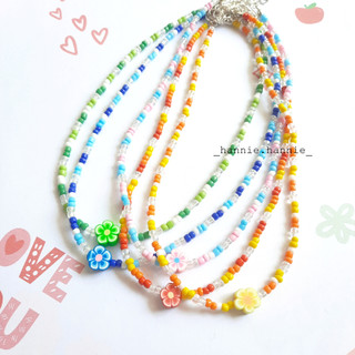 ✨ Set hạt cườm nhựa handmade - Combo vòng cổ vòng tay dành cho nam nữ đơn giản khóa thép không gỉ
