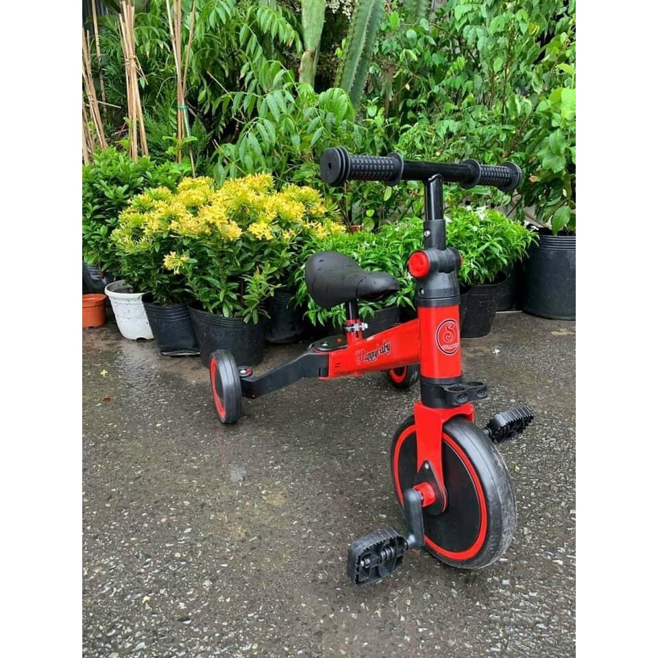 Xe Chòi Chân ,Xe Đạp 3 Bánh SPORT Khung Thép ,Yên Da Cho Bé Từ 1.5-5 Tuổi