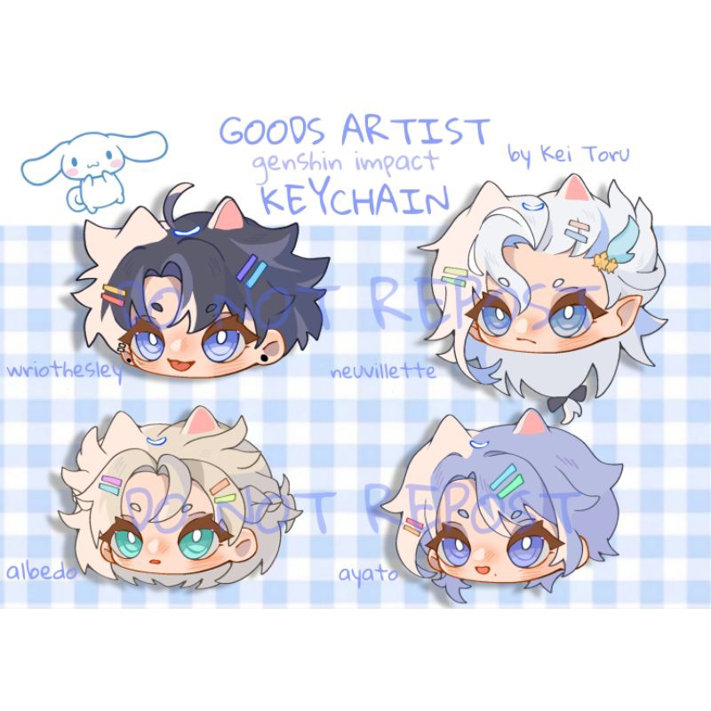 Móc khoá Genshin Impact Chibi