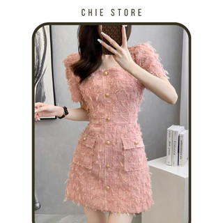 Đầm thiết kế Rana dress dáng A vải dạ 2 lớp thanh lịch CHIE