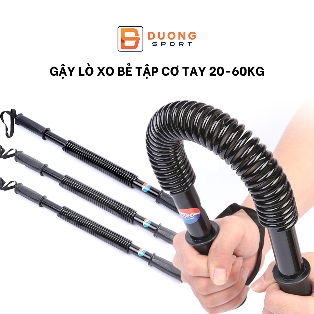 Gậy Lò Xo Tập Cơ Tay DUONG SPORT, Dụng Cụ Tập Gym Lực Bẻ 20kg đến 60kg