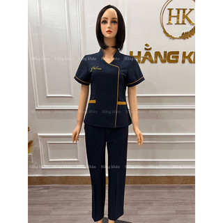 Đồng phục spa,đồng phục thẩm mỹ vải cotton hàn