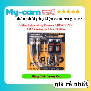 Video balun camera 8mp ahd/cvi/tvi chống nhiễu loại tốt