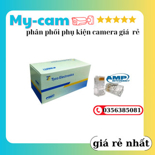 Hạt mạng Rj45 AMP Chính Hãng (100 hạt/ hộp)