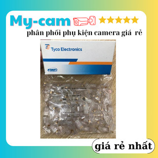 Hạt mạng Rj45 AMP Chính Hãng (100 hạt/ hộp)