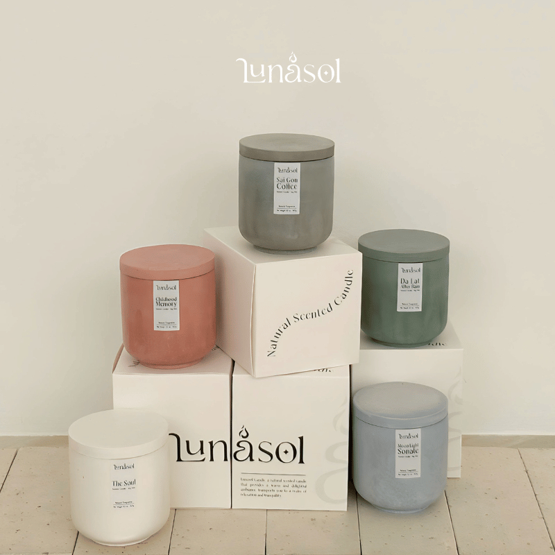 CHILDHOOD MEMORY - NẾN THƠM LUNASOL - Tặng kèm thông điệp Vũ Trụ ngẫu nhiên