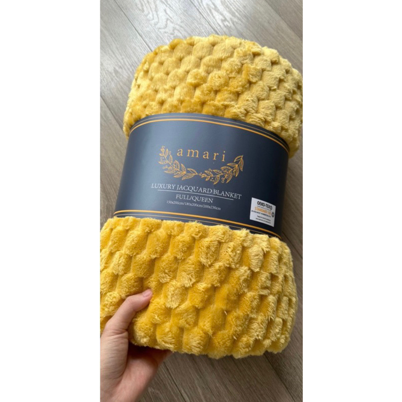 CHĂN NHUNG TUYẾT LÔNG THỎ Aamariii đơn sắc sang trọng kích thước 2m/2m3 Nhập Khẩu