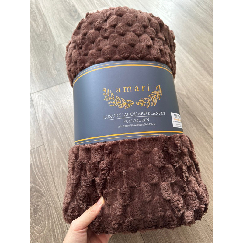 CHĂN NHUNG TUYẾT LÔNG THỎ Aamariii đơn sắc sang trọng kích thước 2m/2m3 Nhập Khẩu