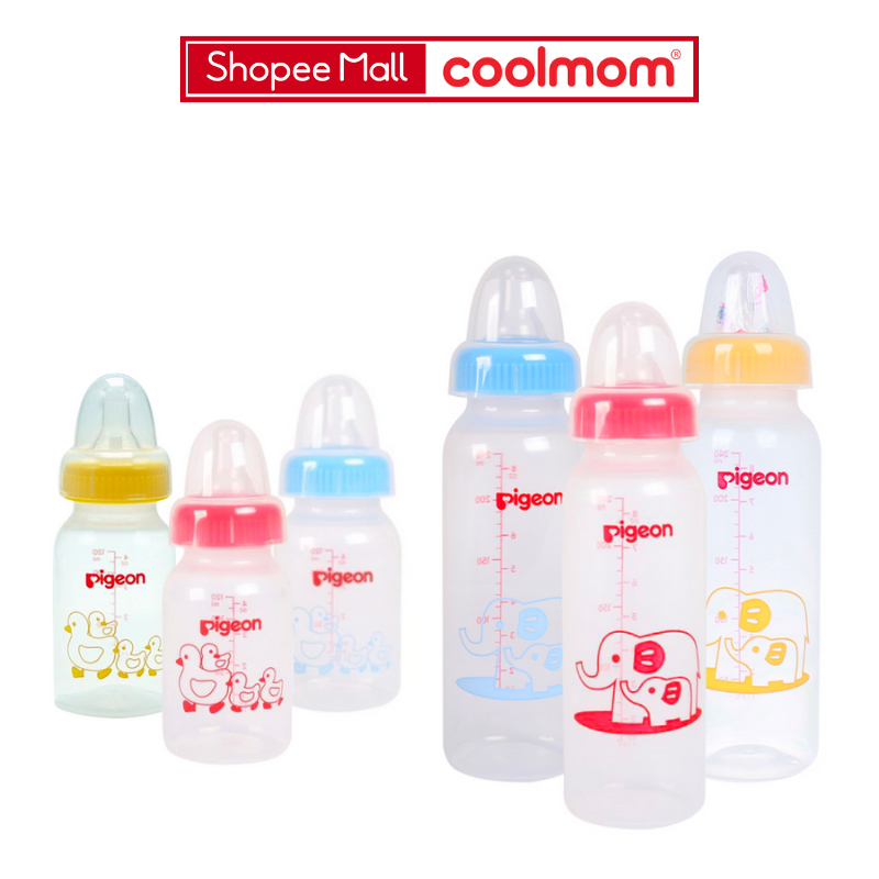 Bình sữa Pigeon PP tiêu chuẩn 120ml/240ml