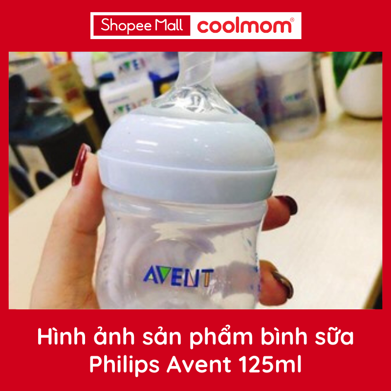 Bình sữa Philips Avent Natural 125ml bằng nhựa PP, không có BPA