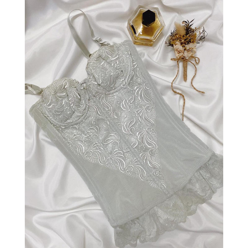 Áo corset mint nhạt 2hand
